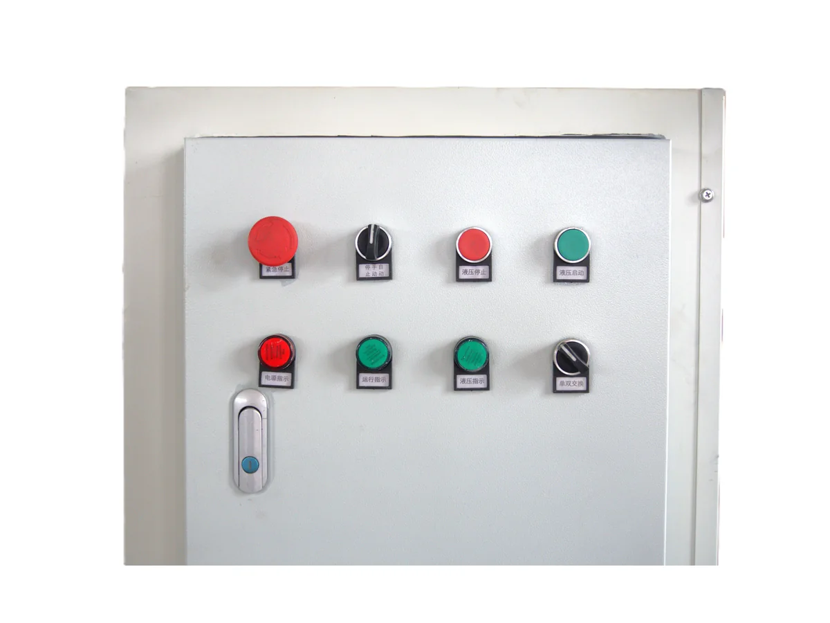 Hydraulic machine control panel Hydraulic machine control panel