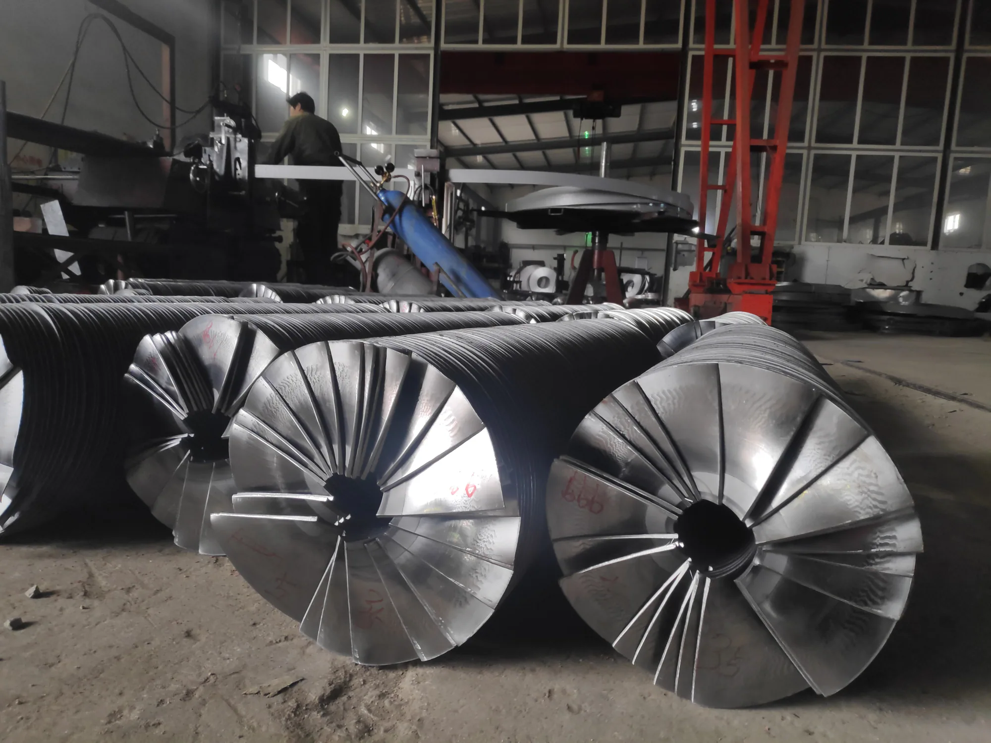 Industrial GX150-10L cold rolling machine for manufacturing continuous screw flights Industrial GX150-10L cold rolling machine for manufacturing continuous screw flights
