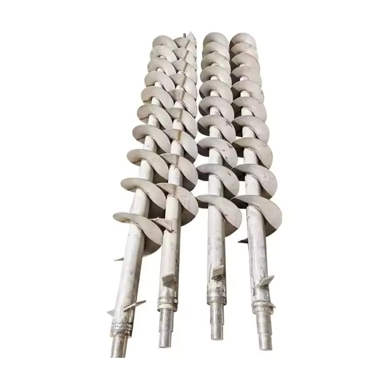 Steel variable-pitch screw flight for conveyor screw assembly Steel variable-pitch screw flight for conveyor screw assembly